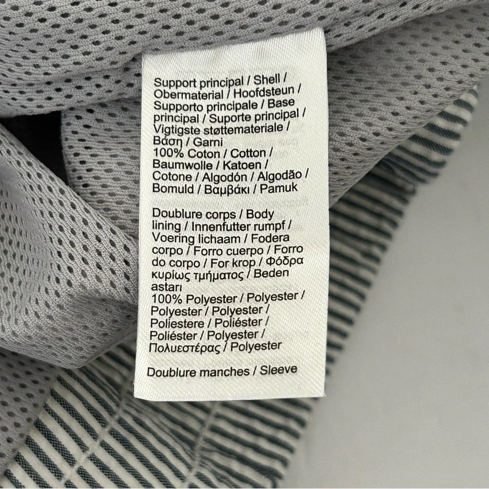 New Lacoste Jacket Mens Size 56 XXL Blue‎ White Seersucker Lined Preppy Striped - Picture 5 of 14